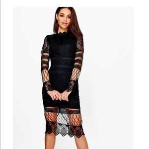 NWT Boohoo bodycon midi dress